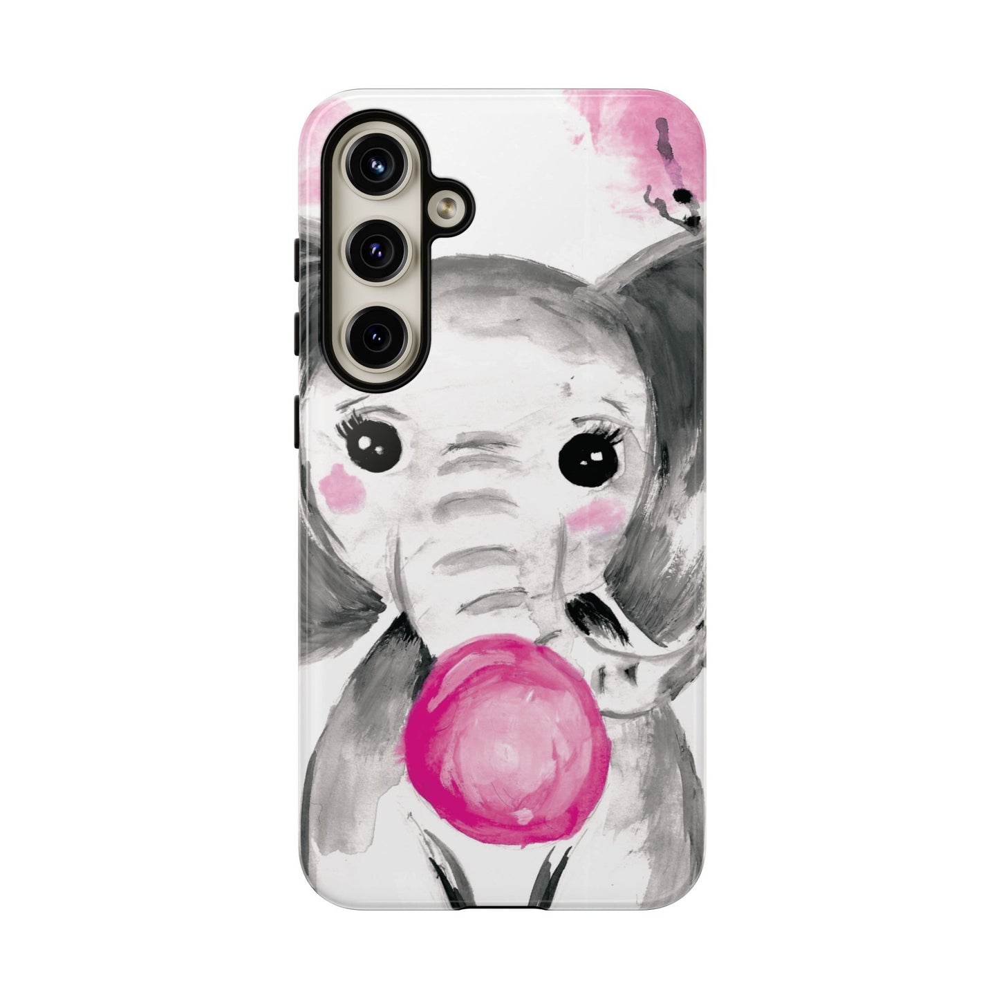Little Elephant with punk bubblegum without AI - Tough Cases