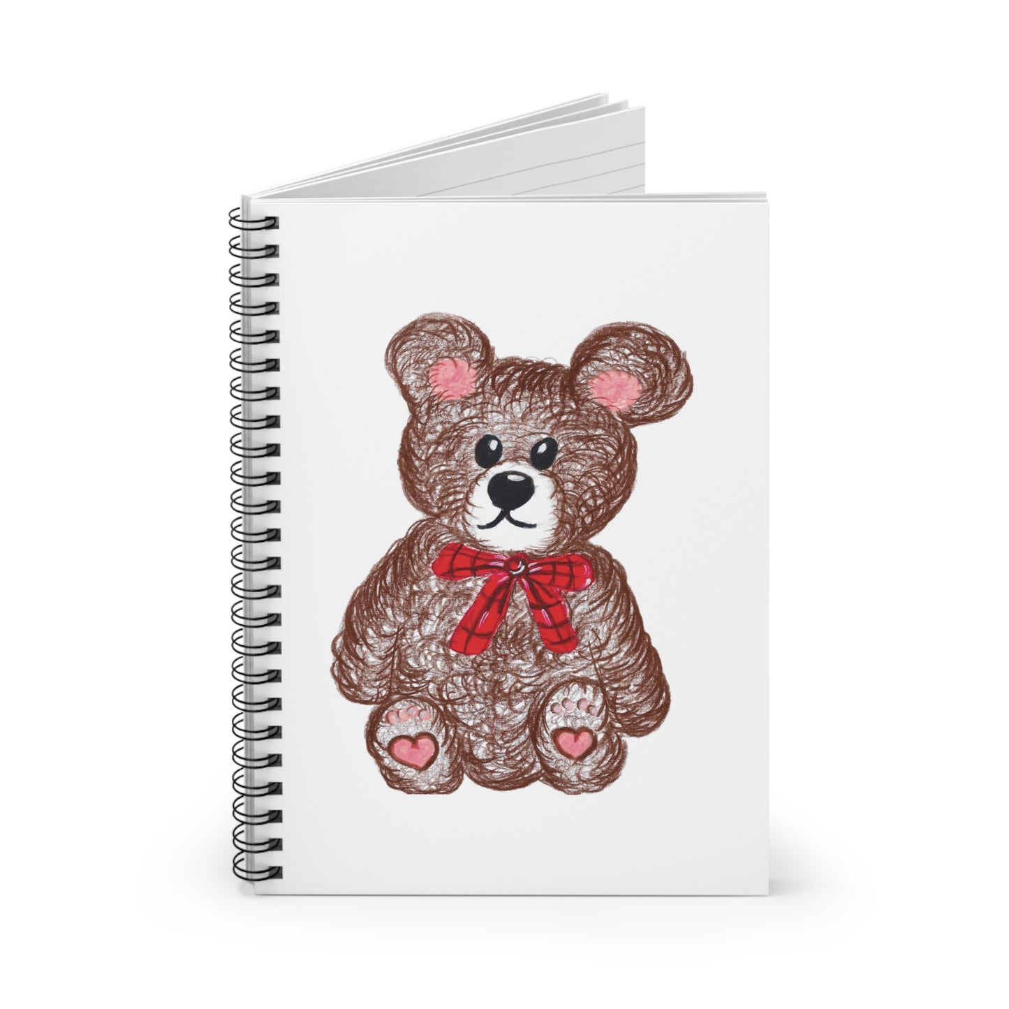 Teddy without AI - Spiral Notebook - Ruled Line