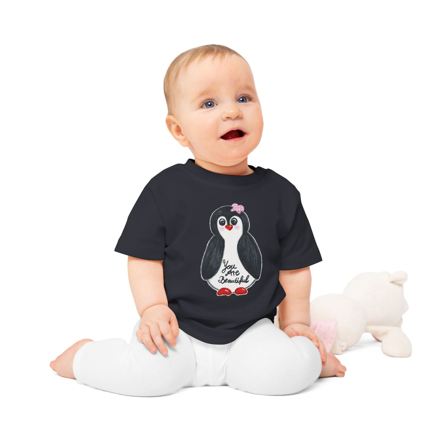Little penguin beautiful - Baby T-Shirt