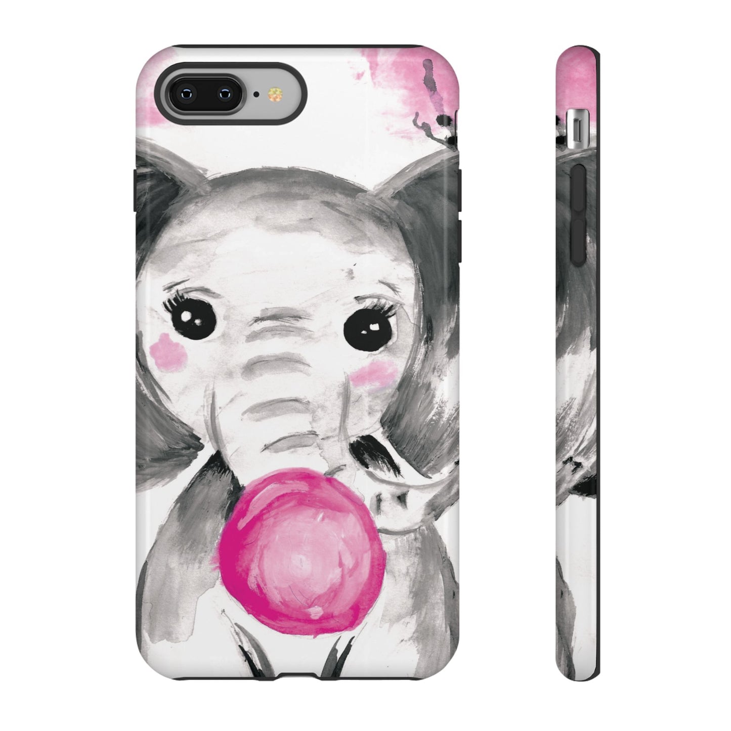 Little Elephant with punk bubblegum without AI - Tough Cases