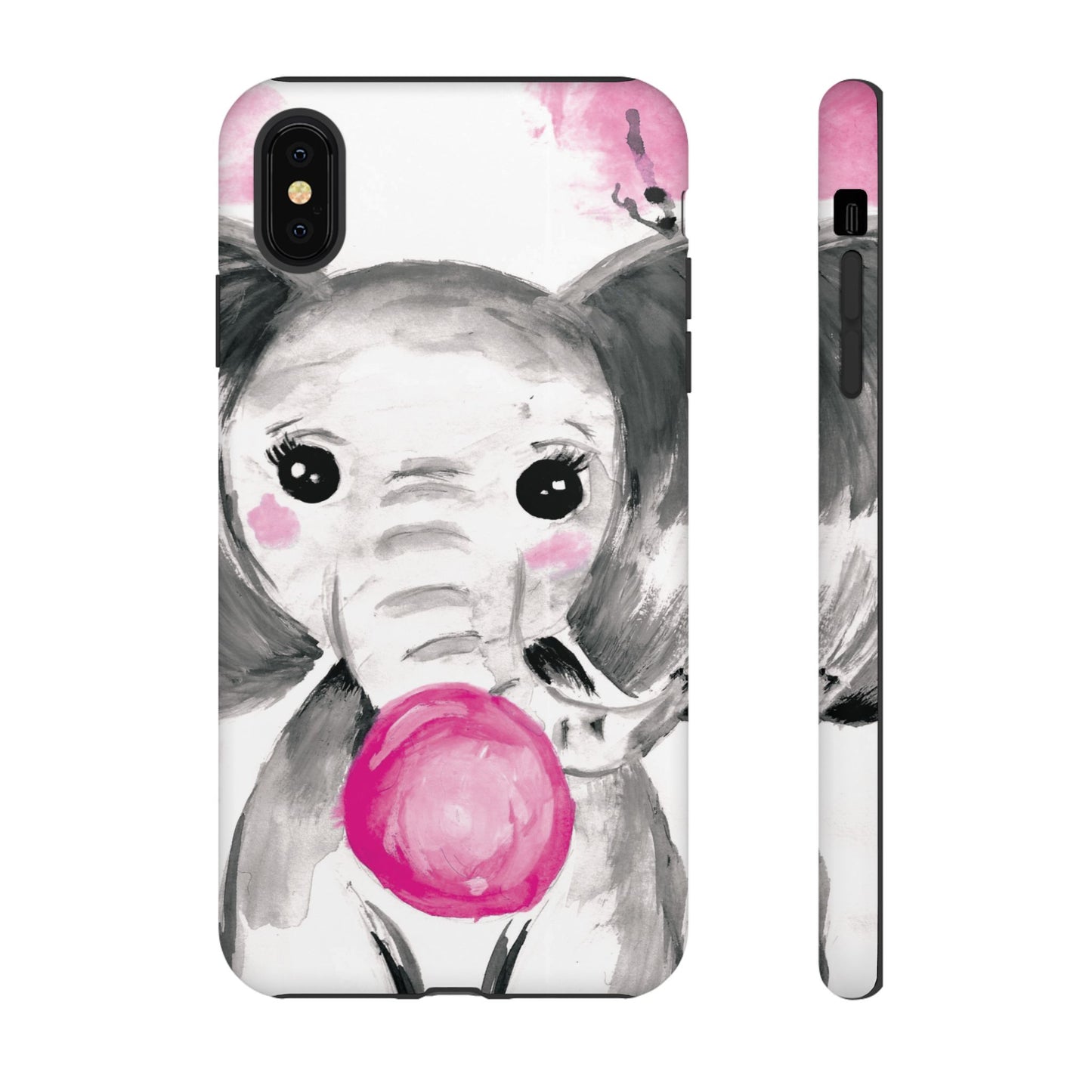 Little Elephant with punk bubblegum without AI - Tough Cases