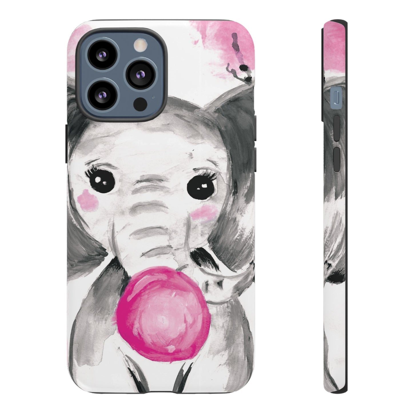 Little Elephant with punk bubblegum without AI - Tough Cases