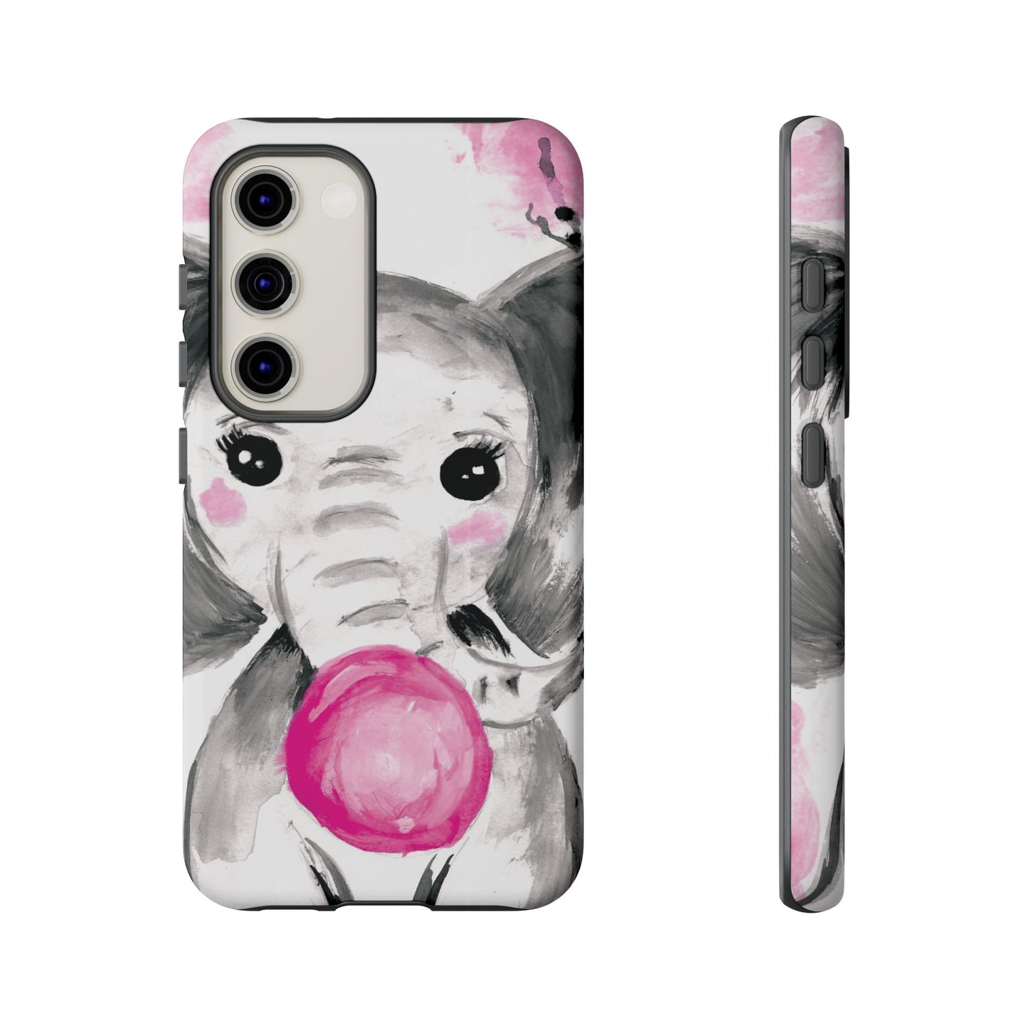 Little Elephant with punk bubblegum without AI - Tough Cases