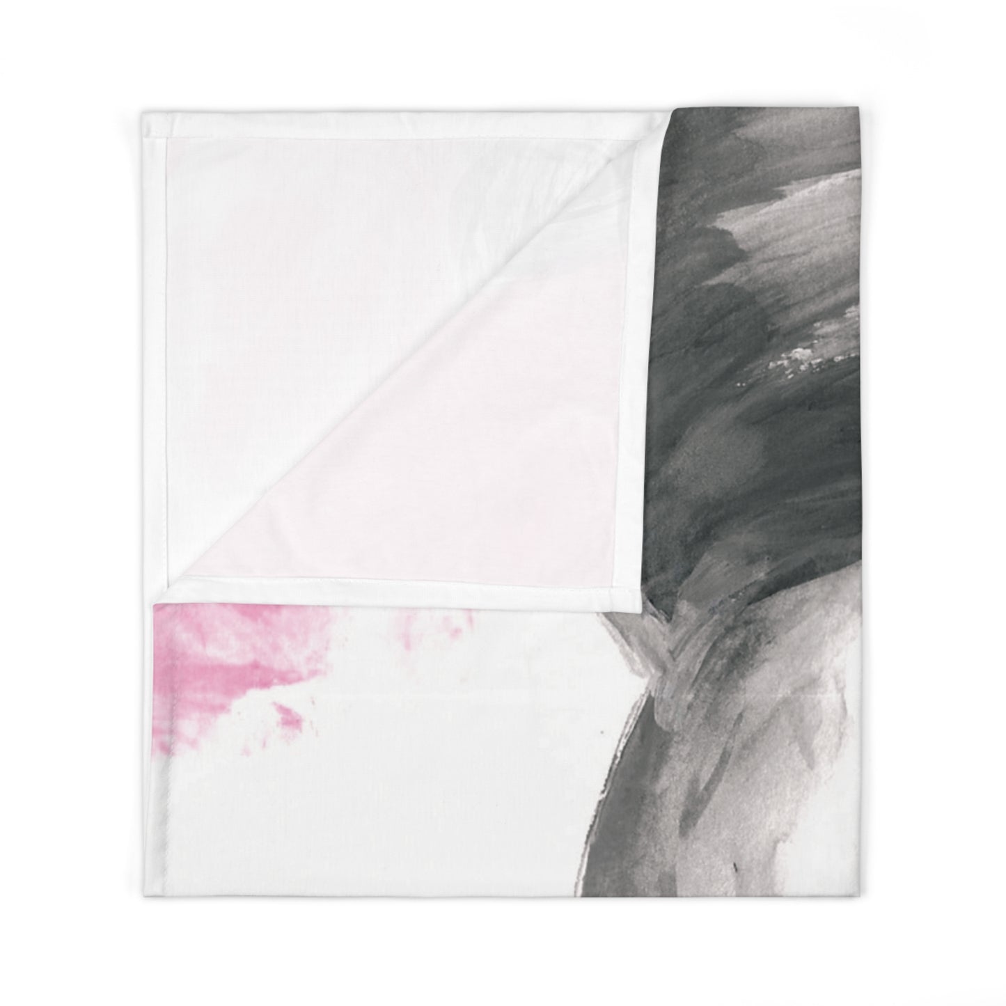 Little Elephant with pink bubblegum without AI - Baby Swaddle Blanket