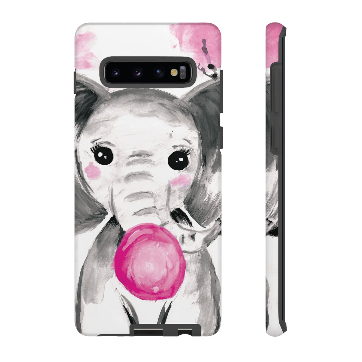 Little Elephant with punk bubblegum without AI - Tough Cases