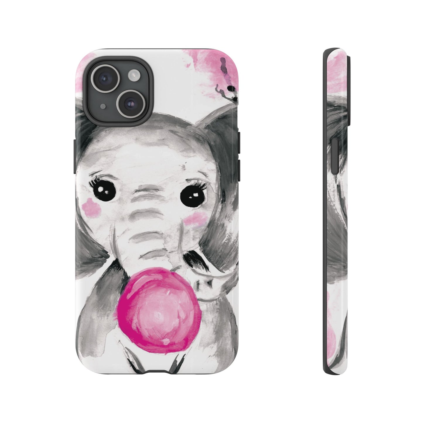 Little Elephant with punk bubblegum without AI - Tough Cases