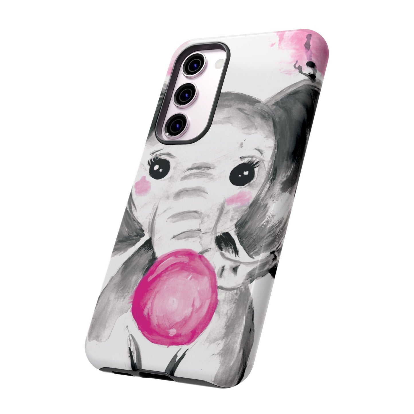 Little Elephant with punk bubblegum without AI - Tough Cases