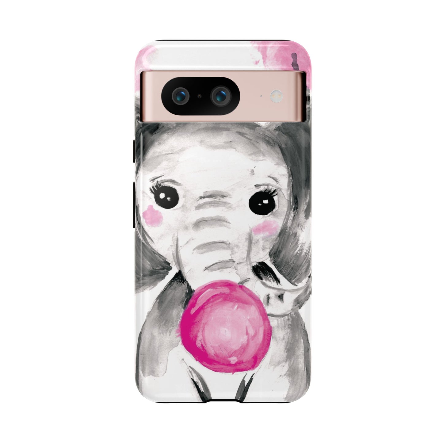 Little Elephant with punk bubblegum without AI - Tough Cases