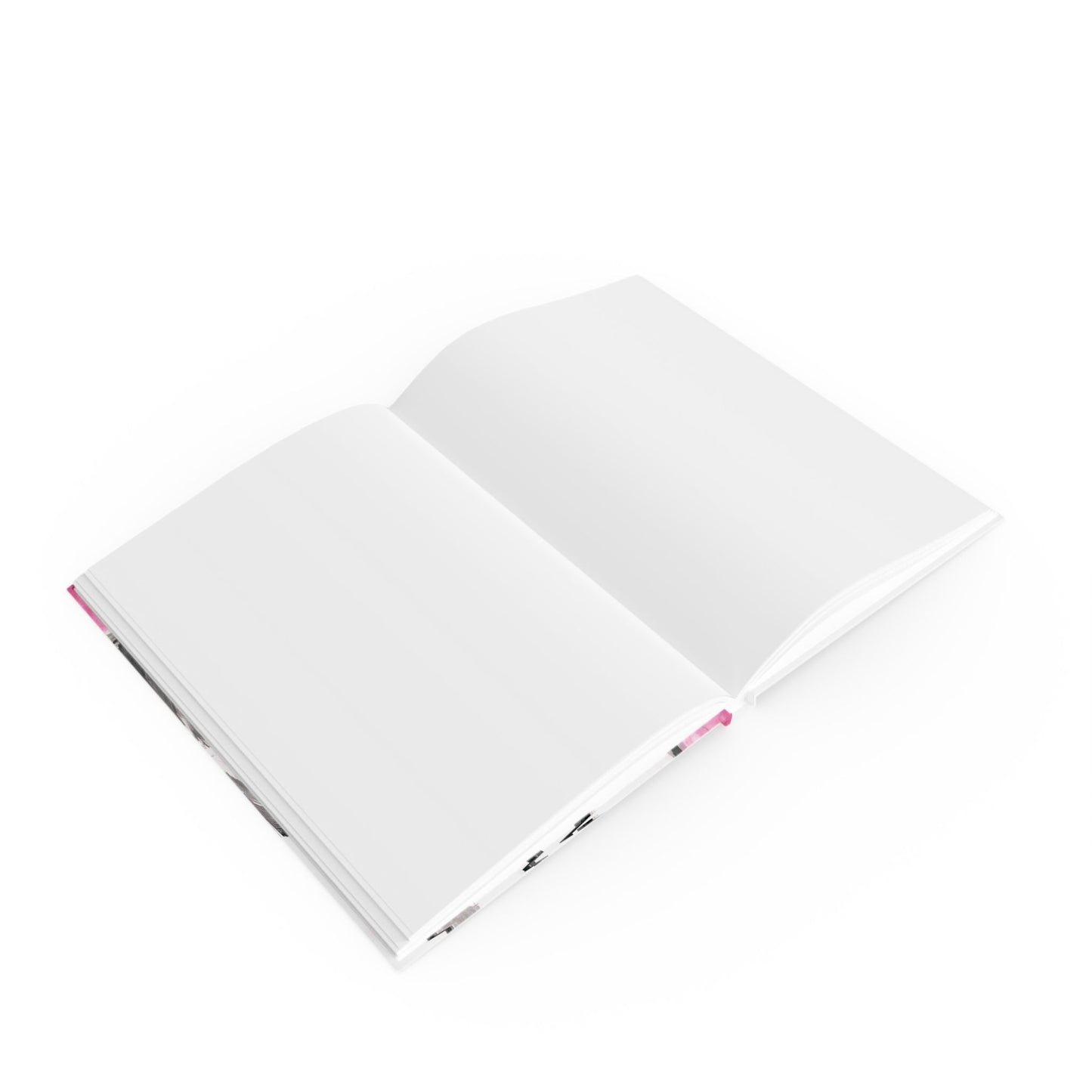 Little Elephant with pink bubblegum without AI - Hard Backed Journal