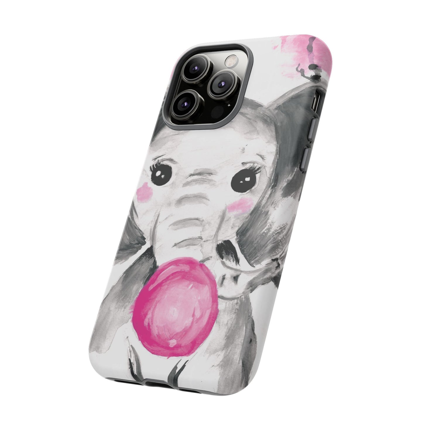 Little Elephant with punk bubblegum without AI - Tough Cases