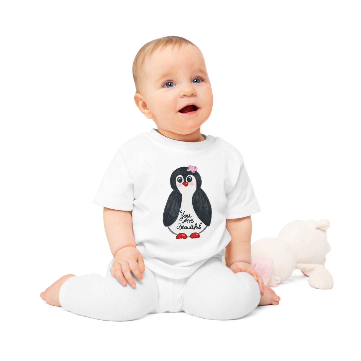 Little penguin beautiful - Baby T-Shirt