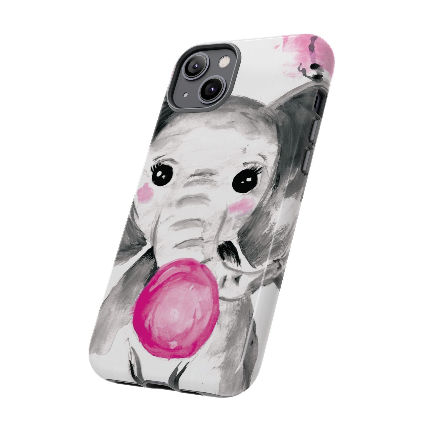 Little Elephant with punk bubblegum without AI - Tough Cases