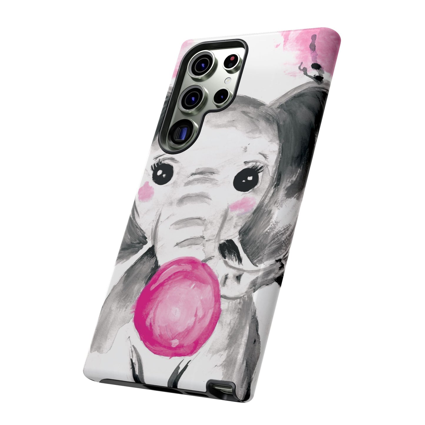 Little Elephant with punk bubblegum without AI - Tough Cases