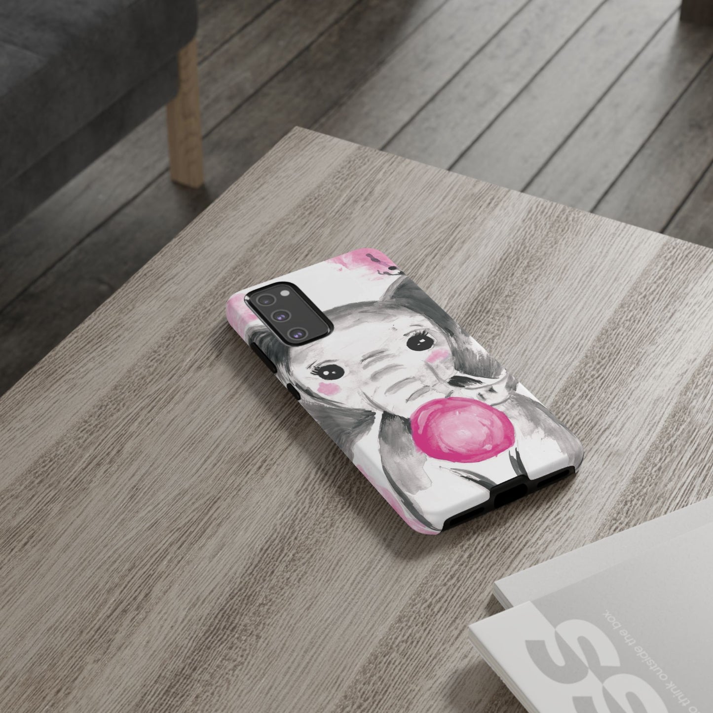 Little Elephant with punk bubblegum without AI - Tough Cases