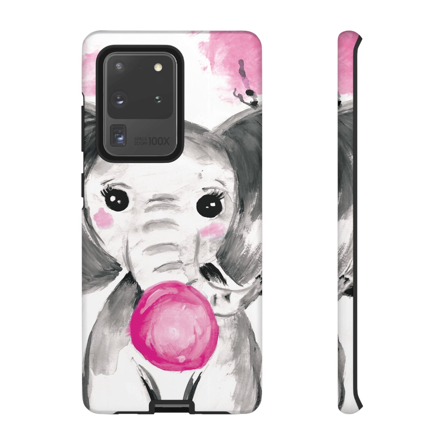 Little Elephant with punk bubblegum without AI - Tough Cases