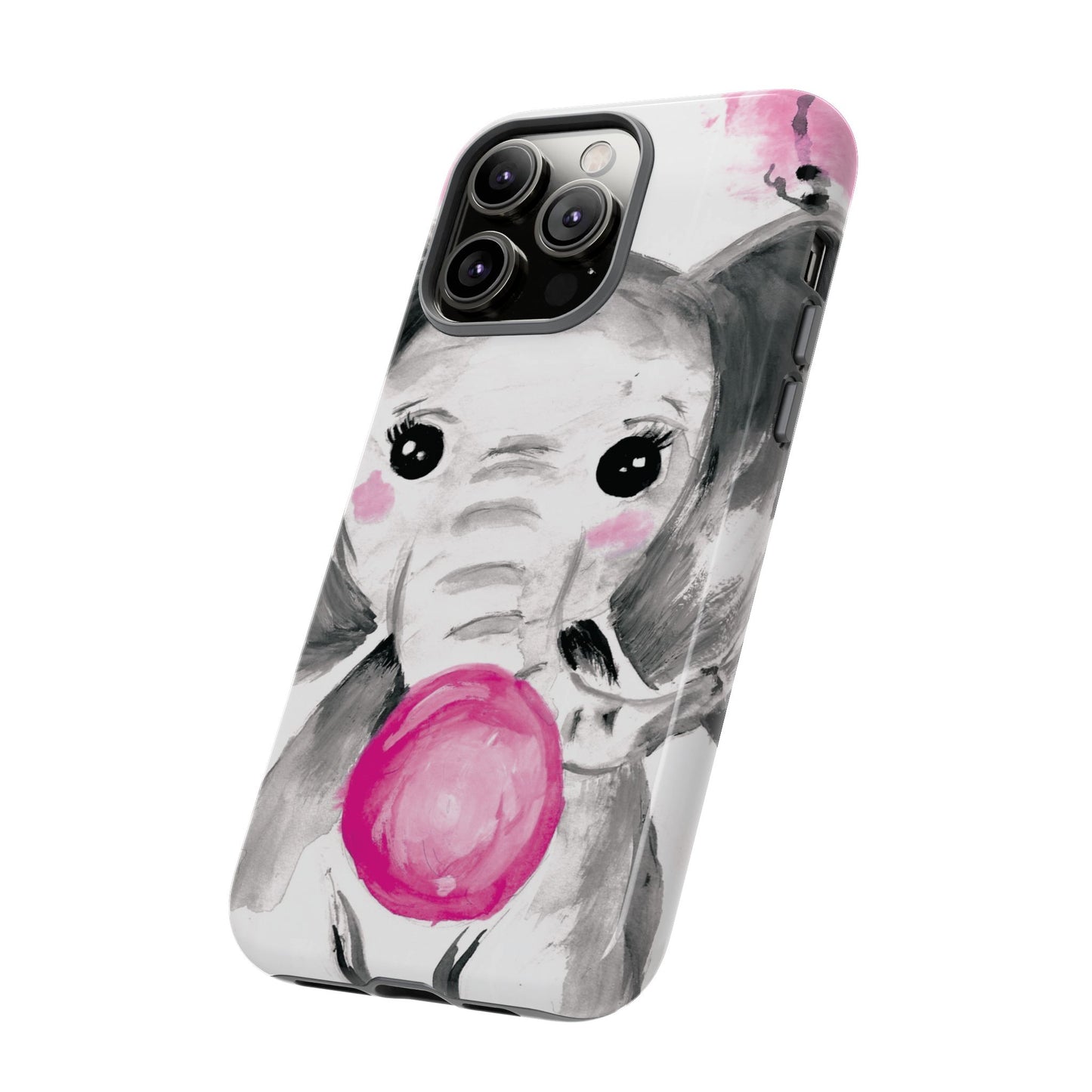 Little Elephant with punk bubblegum without AI - Tough Cases