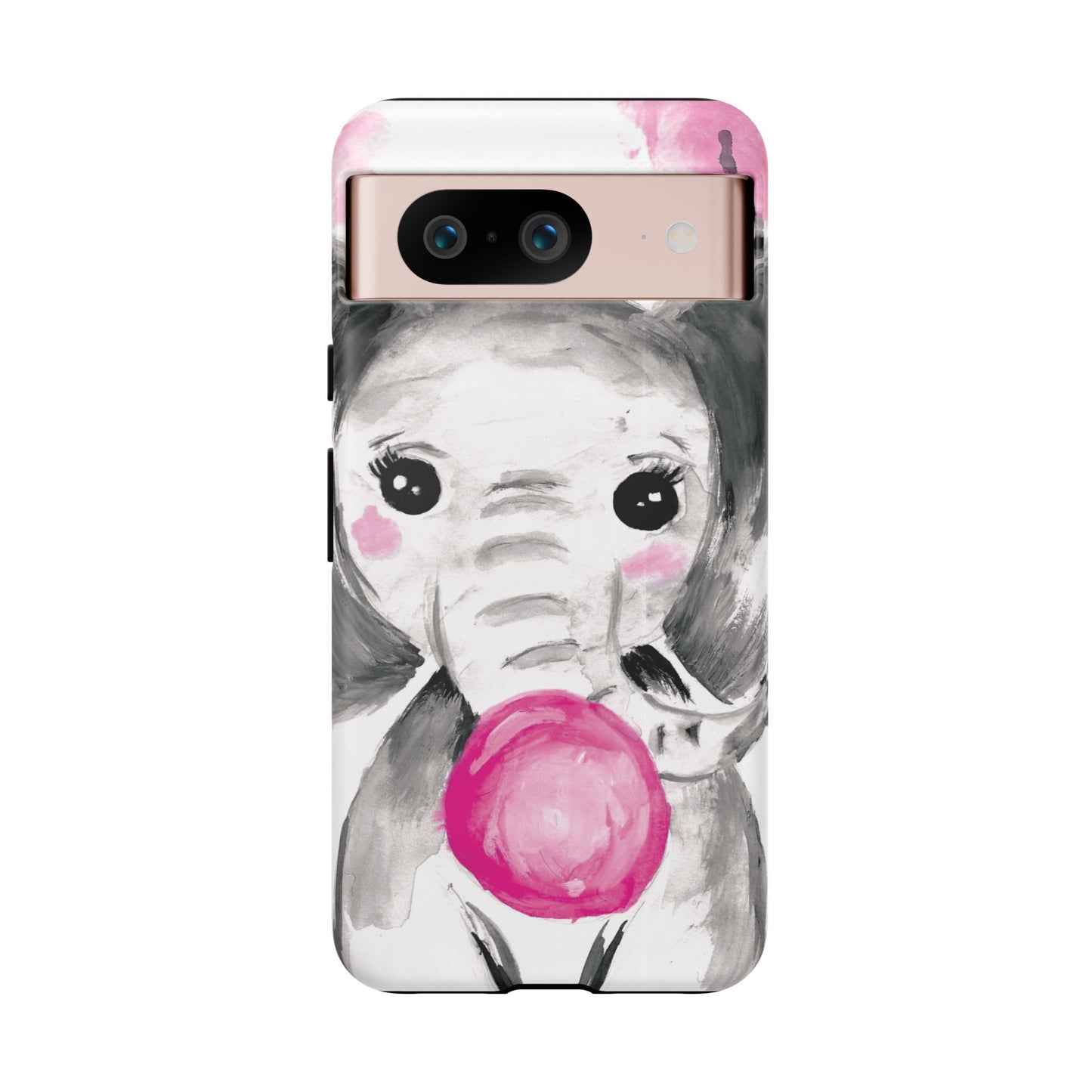 Little Elephant with punk bubblegum without AI - Tough Cases