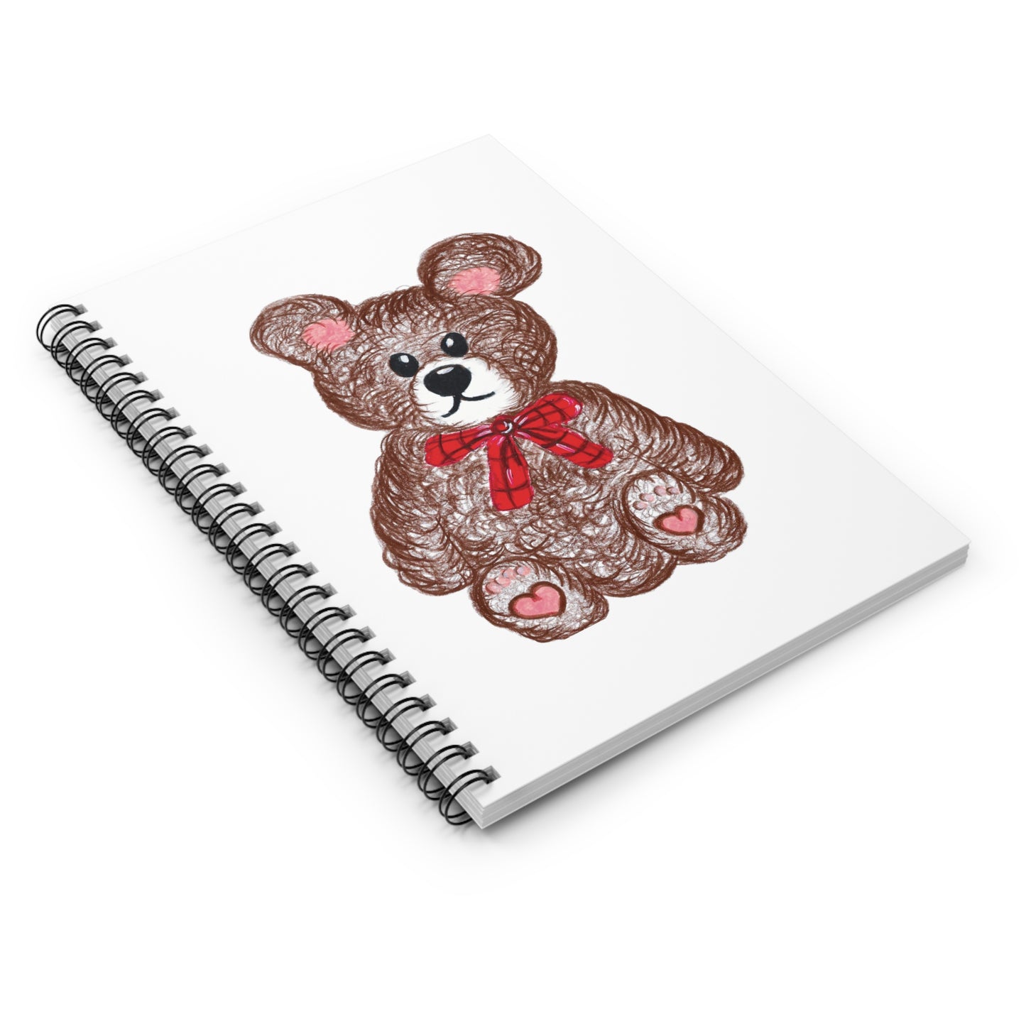 Teddy without AI - Spiral Notebook - Ruled Line