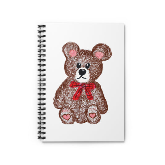 Teddy without AI - Spiral Notebook - Ruled Line