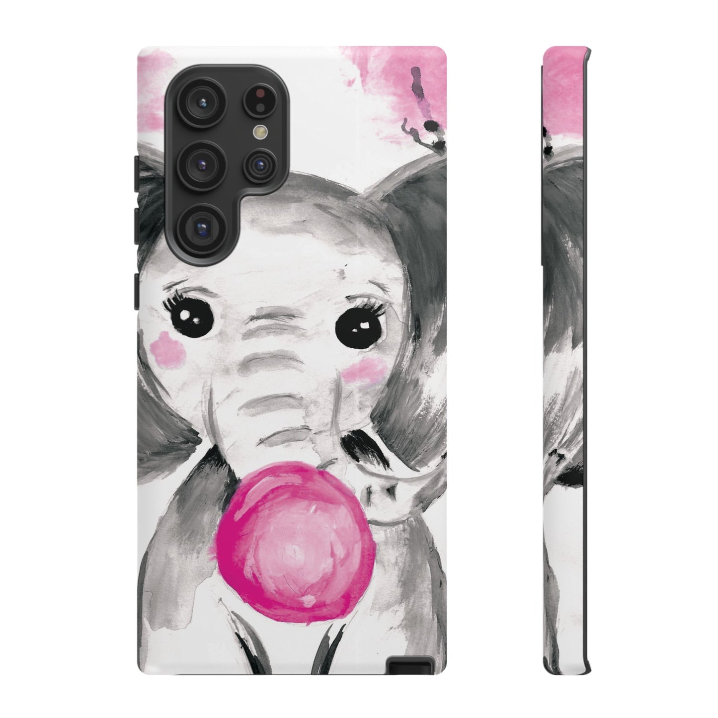 Little Elephant with punk bubblegum without AI - Tough Cases
