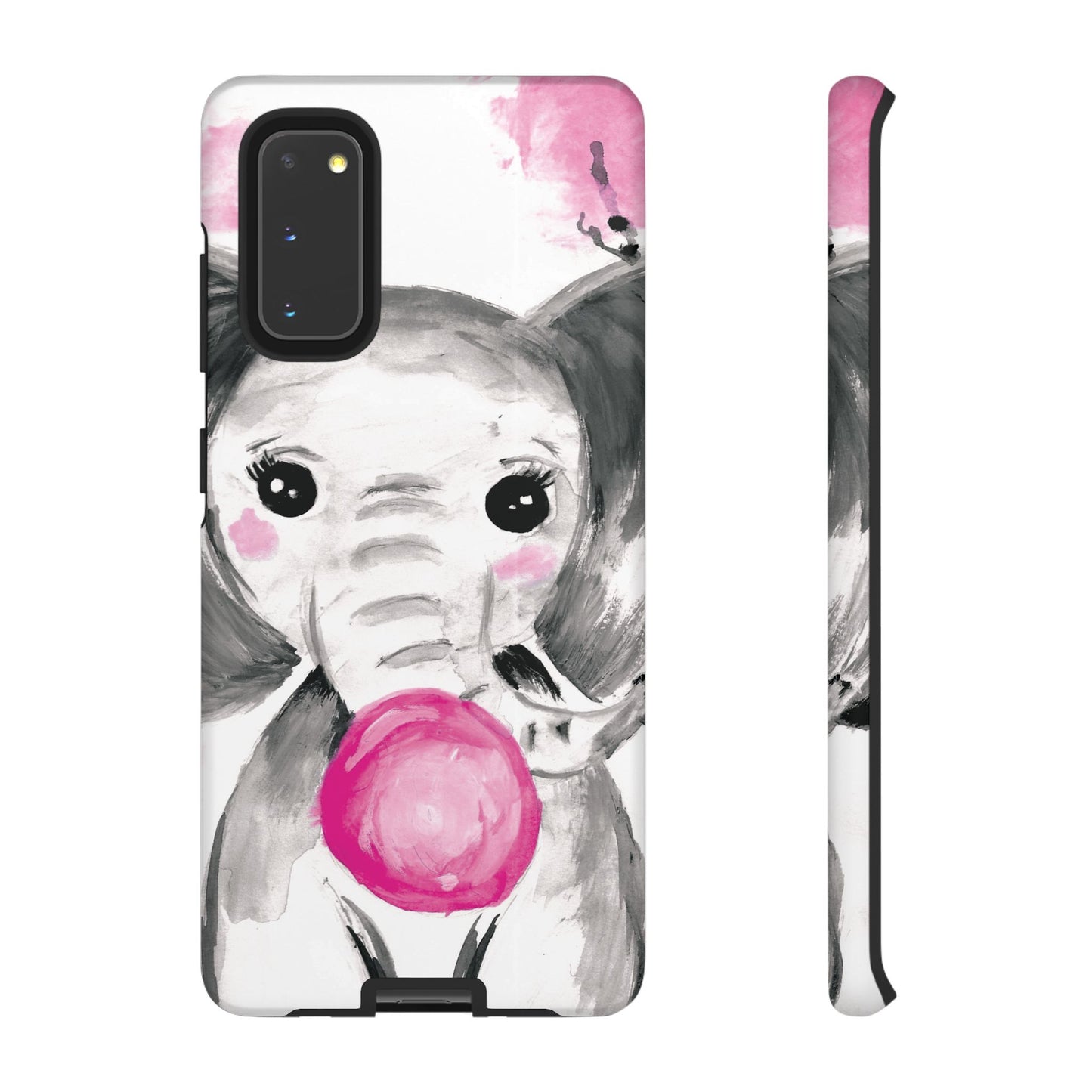 Little Elephant with punk bubblegum without AI - Tough Cases