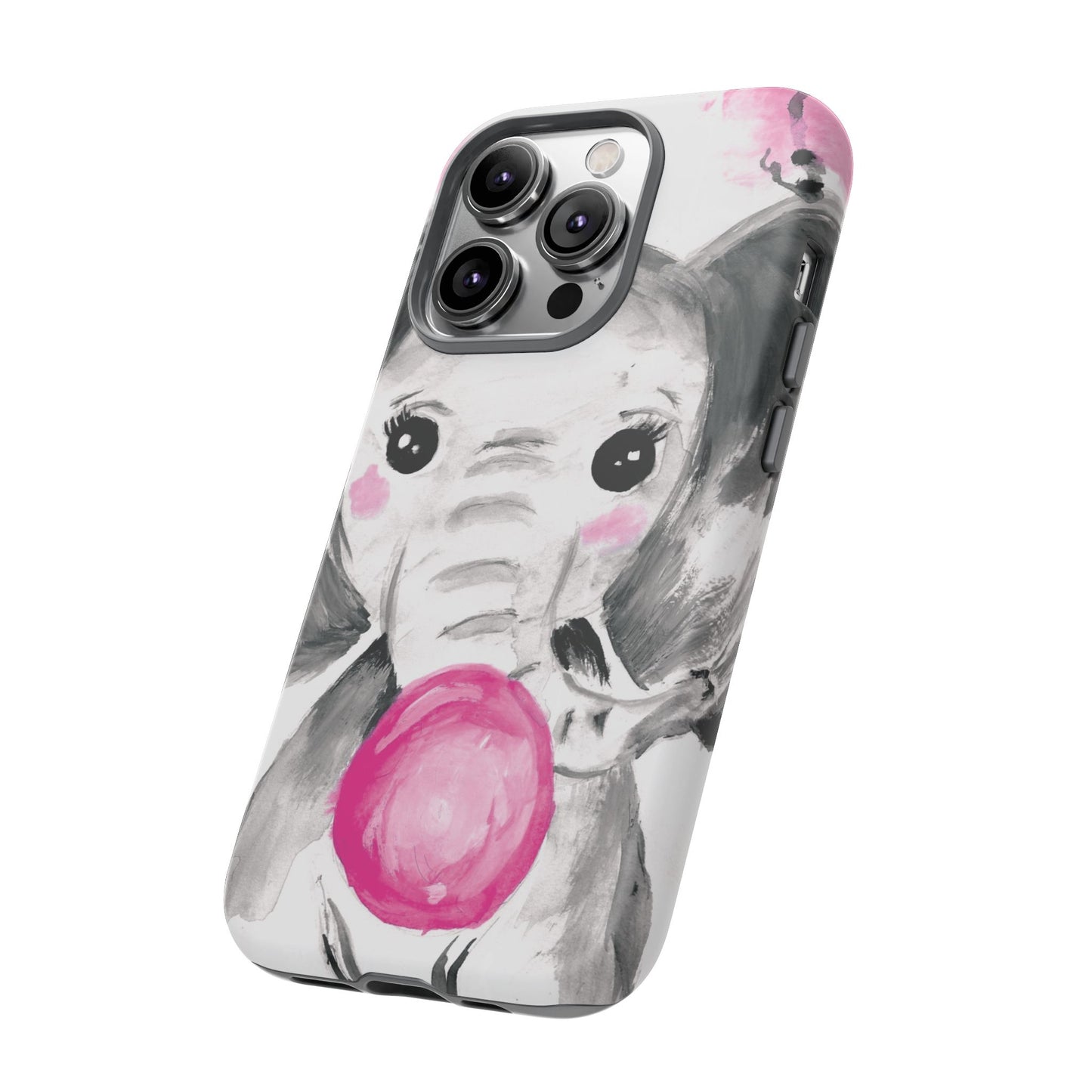 Little Elephant with punk bubblegum without AI - Tough Cases