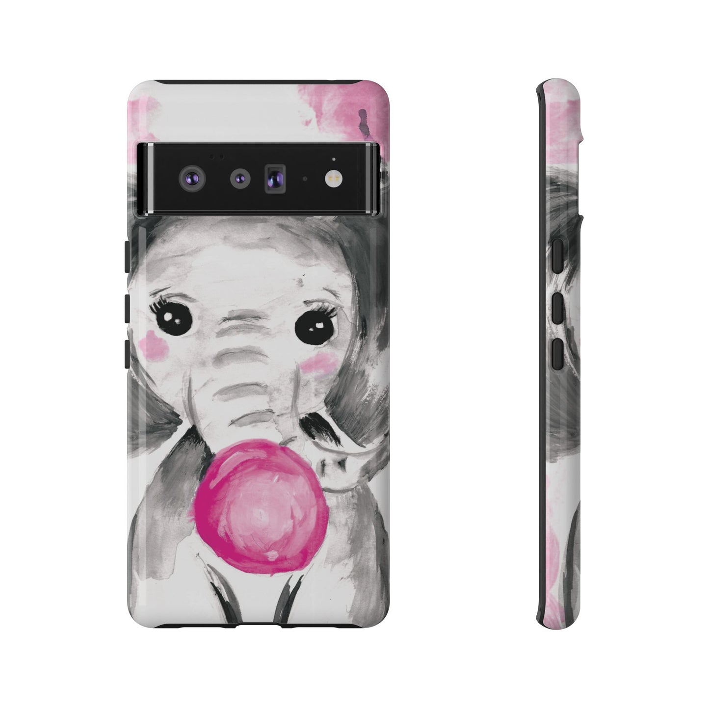 Little Elephant with punk bubblegum without AI - Tough Cases