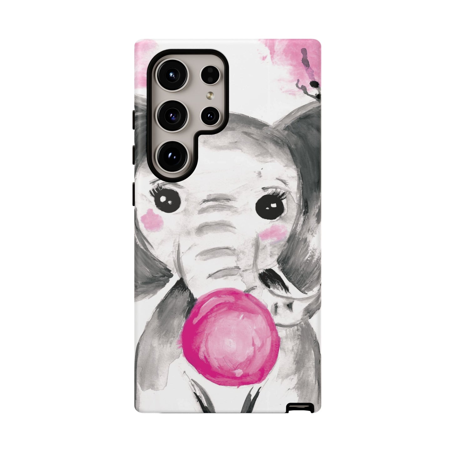 Little Elephant with punk bubblegum without AI - Tough Cases