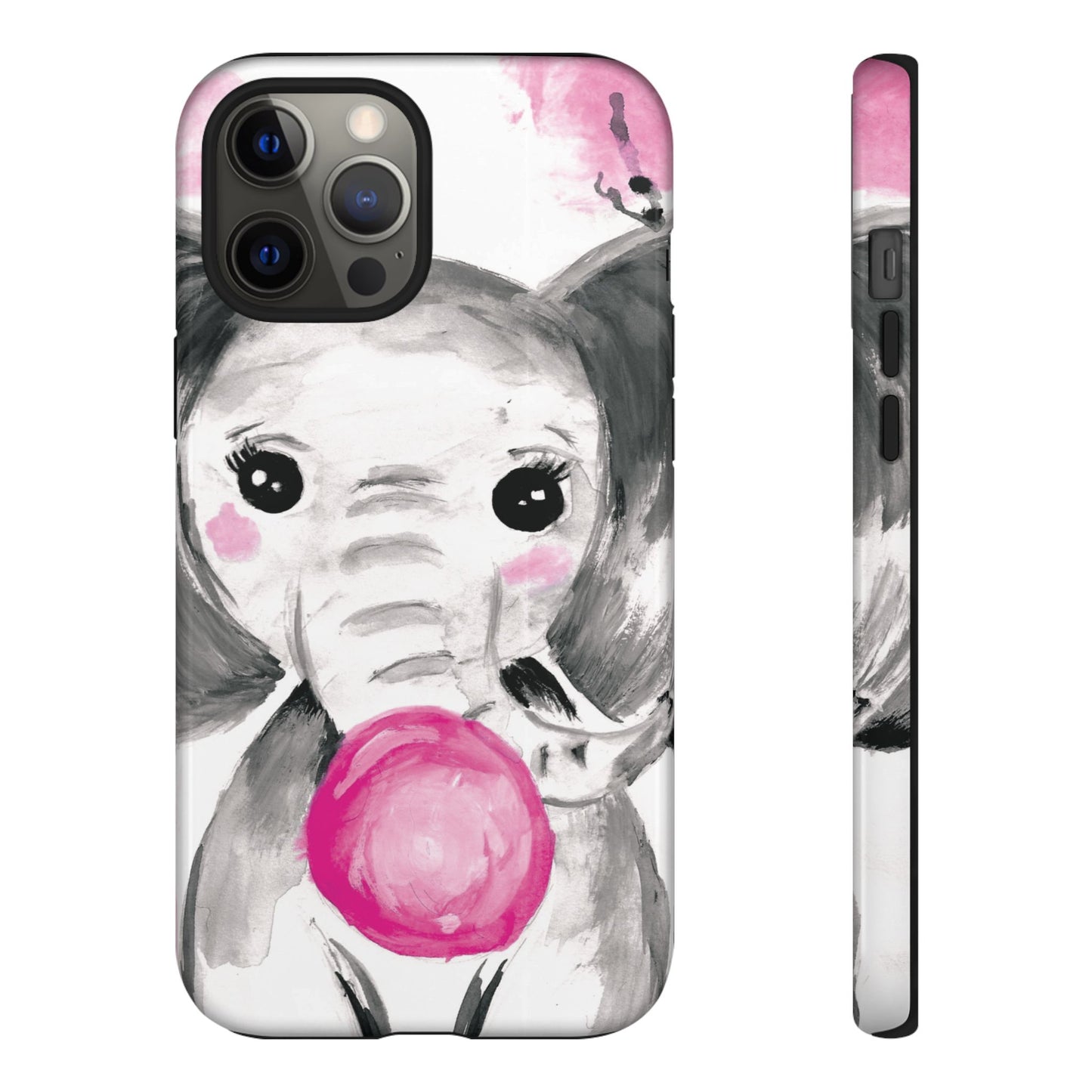 Little Elephant with punk bubblegum without AI - Tough Cases