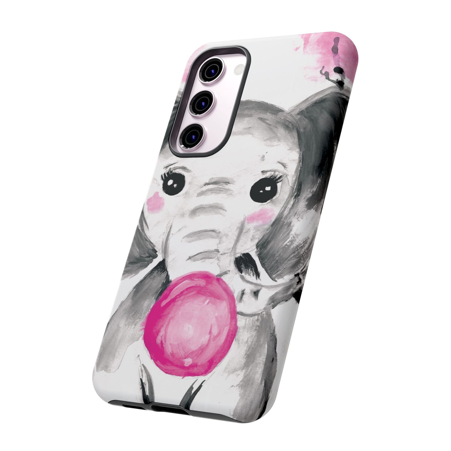 Little Elephant with punk bubblegum without AI - Tough Cases