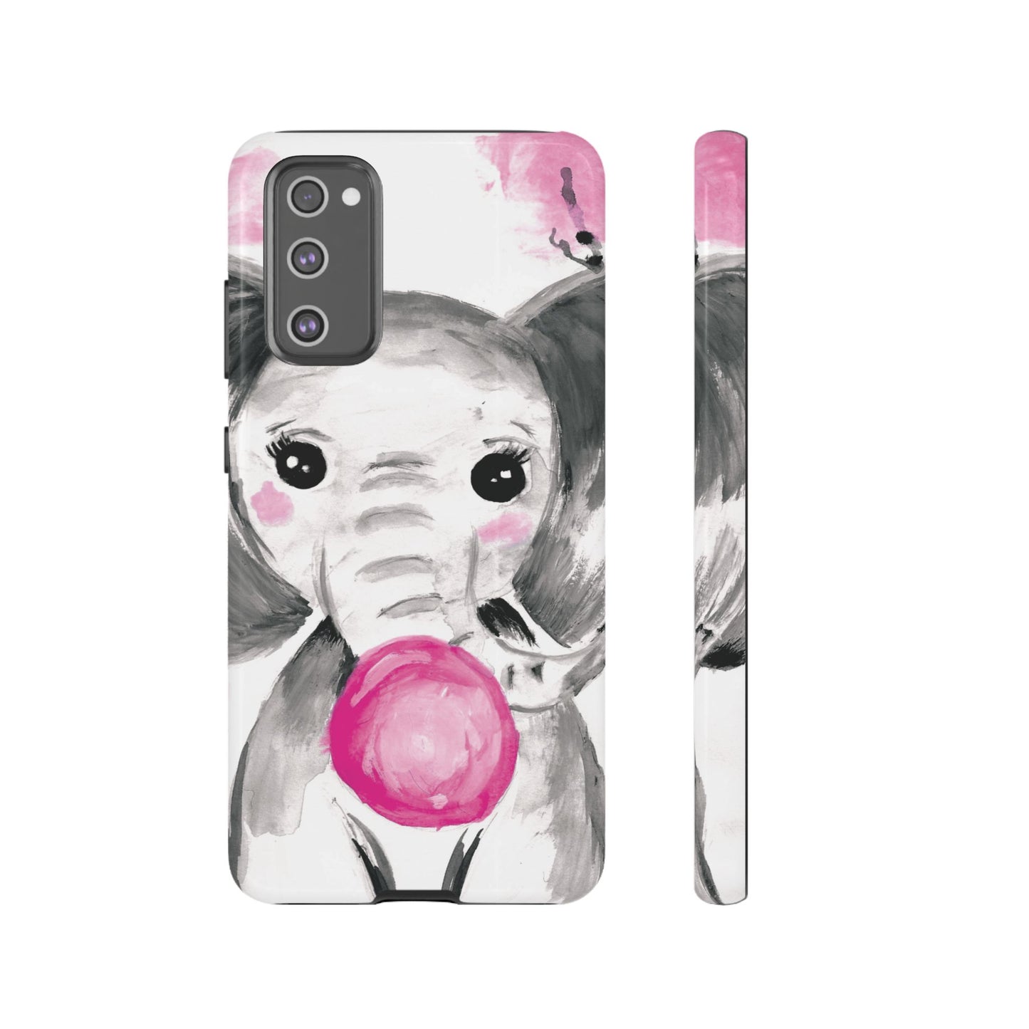 Little Elephant with punk bubblegum without AI - Tough Cases